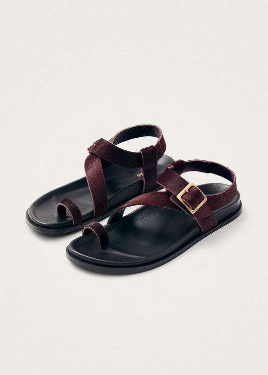 Siren Soft Burgundy Leather Sandals