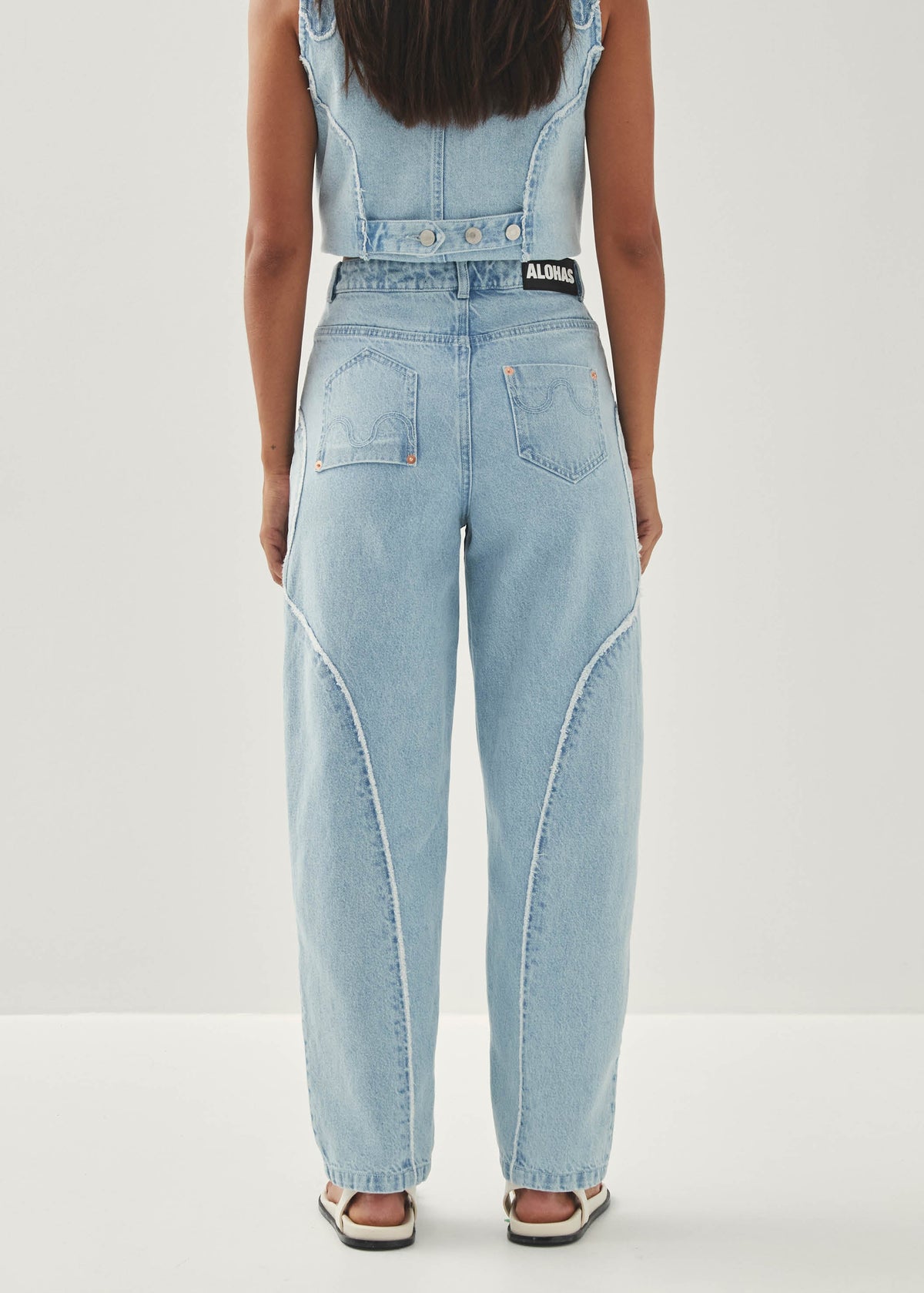 Lorenza Light Blue Denim Trousers