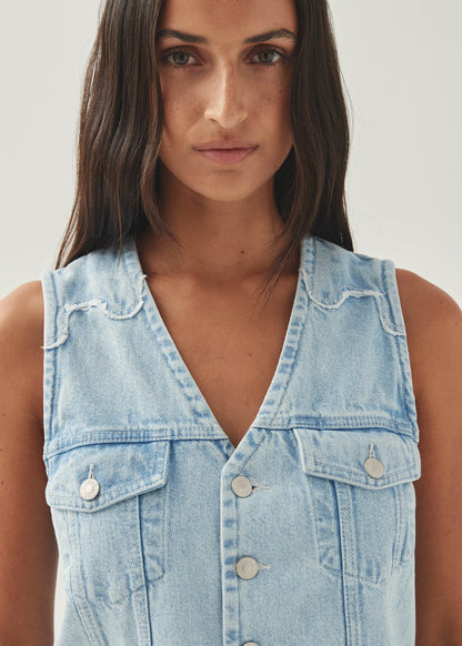 Manuela Light Blue Denim Vest