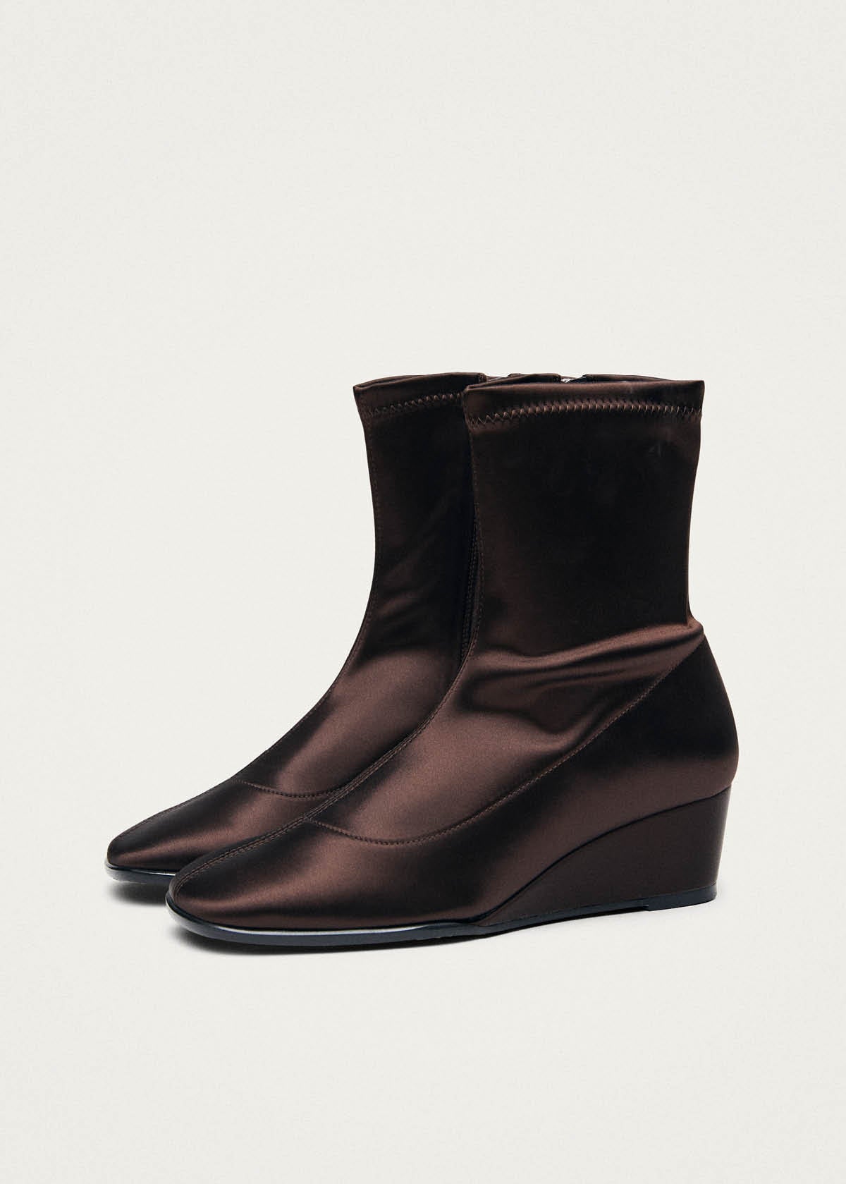 Auden Silky Dark Chocolate Textile Boots