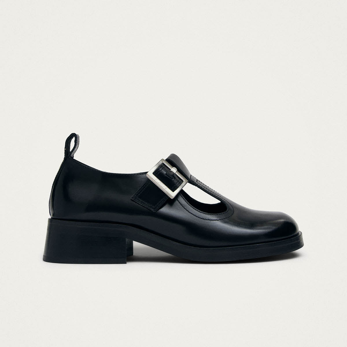Fiadh Black Leather Loafers