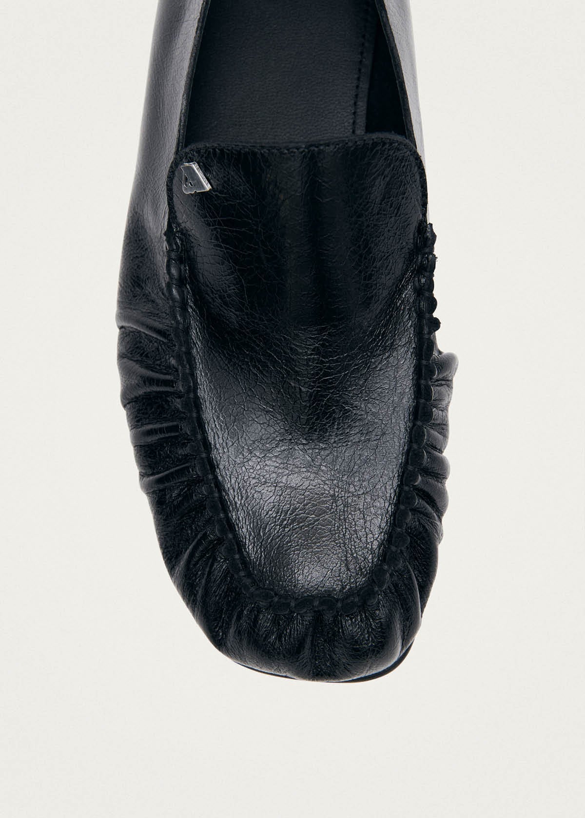 Gabe Rift Black Leather Loafers