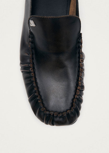Gabe Vintage Effect Brown Leather Loafers