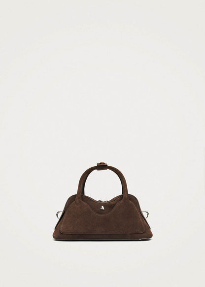Hilma Mini Suede Brown Leather Bag