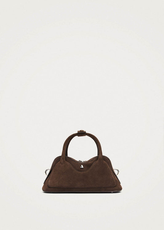 Hilma Mini Suede Brown Leather Bag