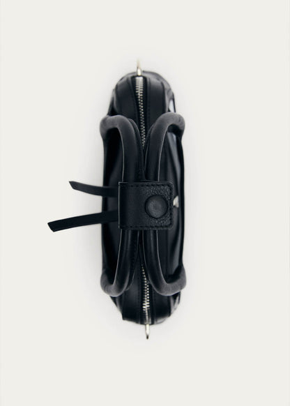Hilma Mini Vinyl Black Leather Bag