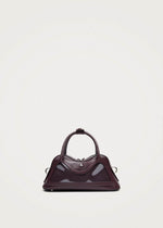 Hilma Mini Vinyl Burgundy Leather Bag