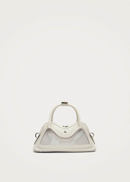 Hilma Mini Vinyl White Leather Bag