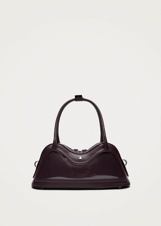 Hilma Vinyl Burgundy Leather Bag