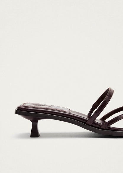 Liko Rift Dark Brown Leather Sandals