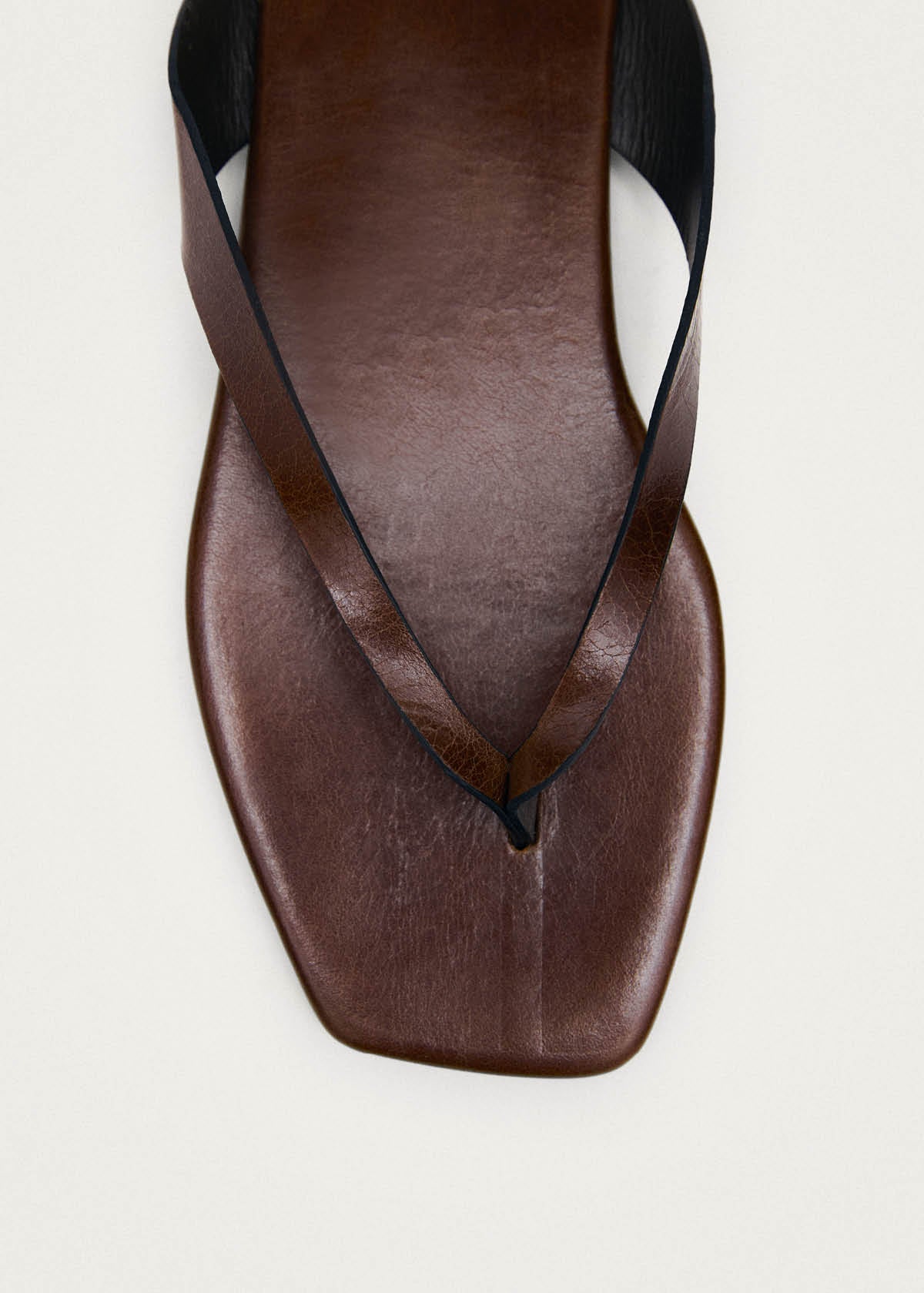 Ola Rift Brown Leather Sandals