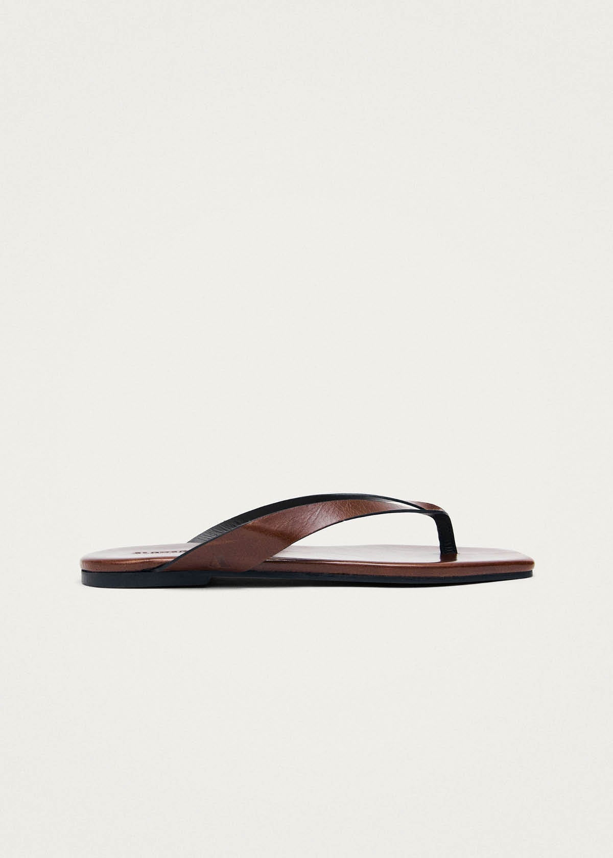 Ola Rift Brown Leather Sandals