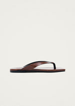 Ola Rift Brown Leather Sandals