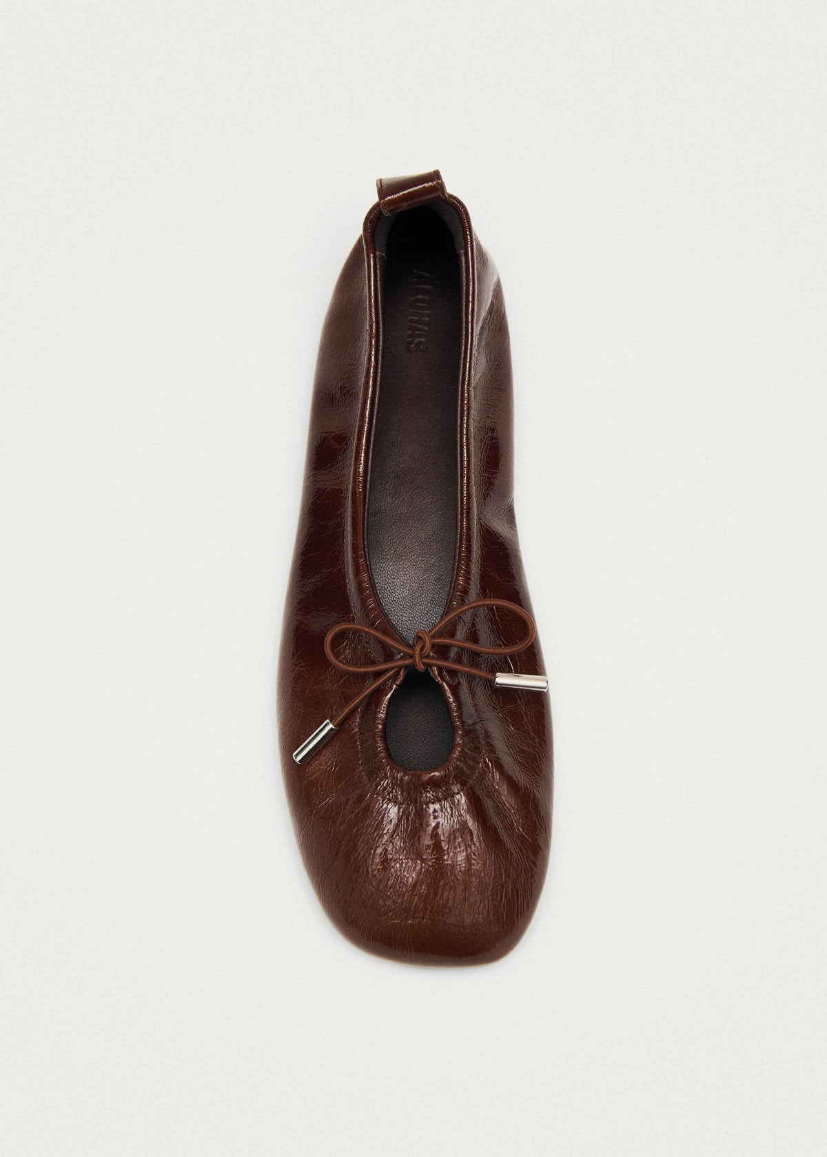 Rosalind Patent Brown Leather Ballet Flats