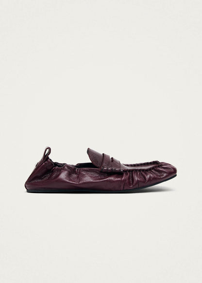 Sage Burgundy Leather Loafers