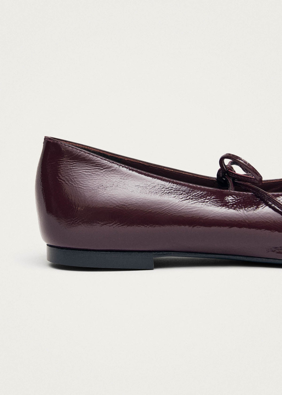 Sway Burgundy Leather Ballet Flats
