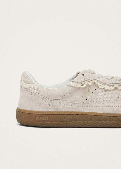 Tb.00 Barefoot Crochet Cream Leather Sneakers