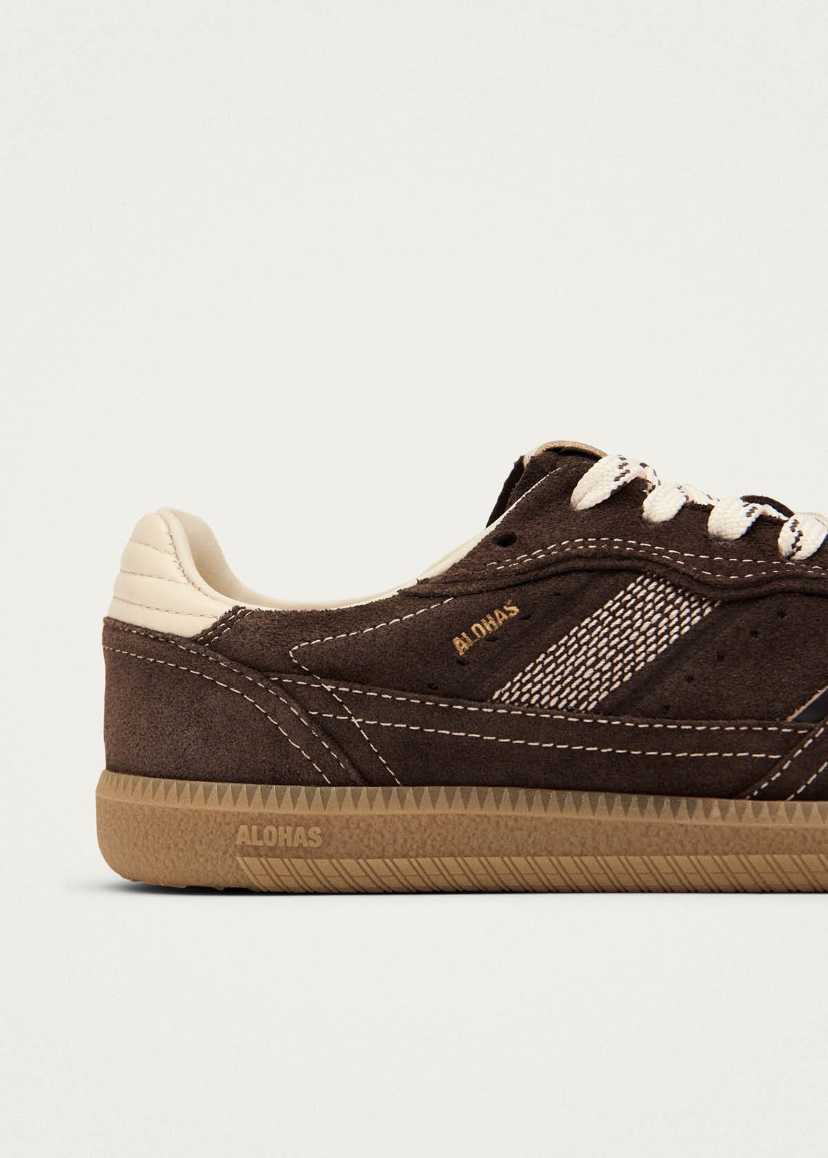 Tb.490 Rife Chocolate Cream Leather Sneakers