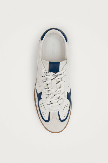 Tb.490 Rife Grain White Navy Leather Sneakers