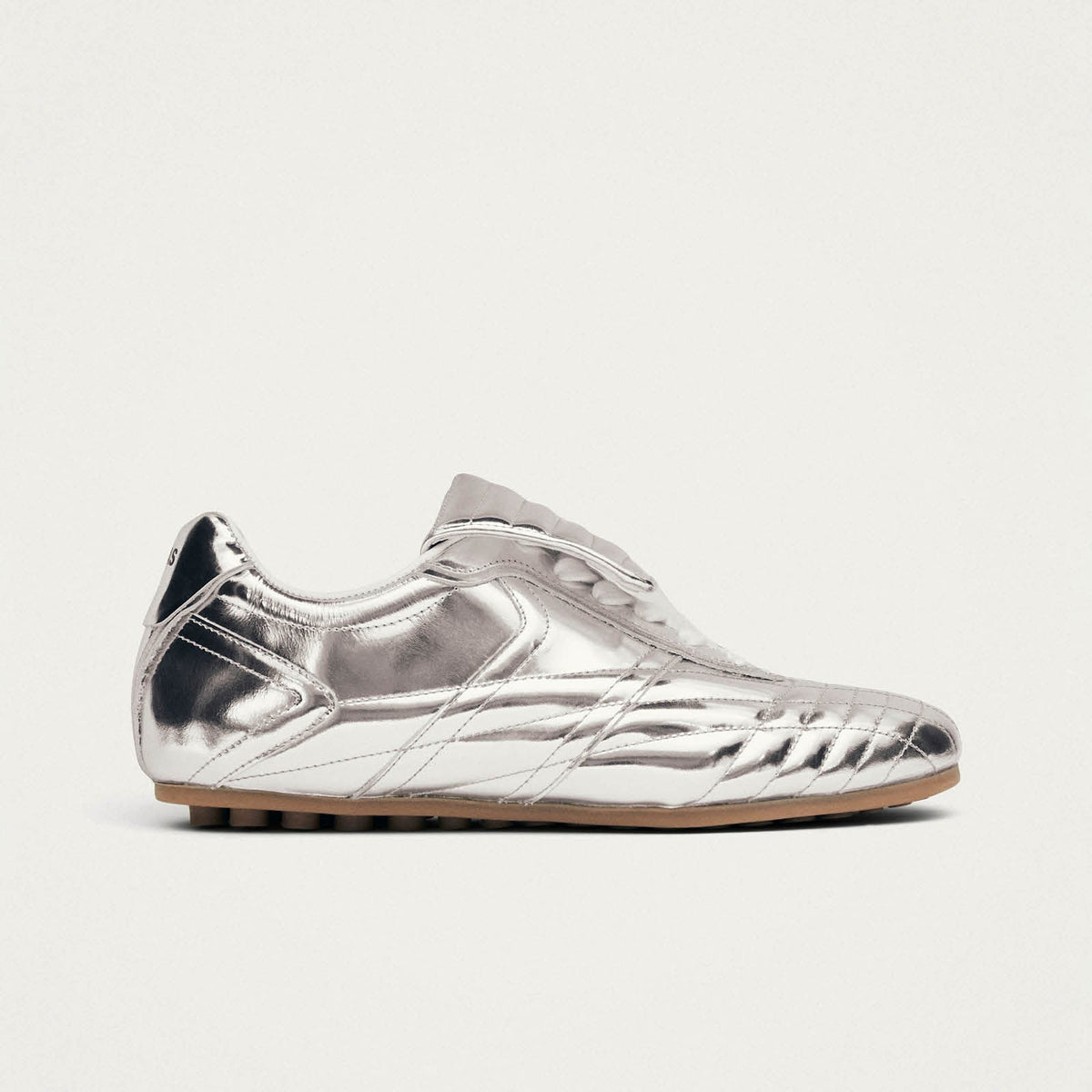 Tb.99 Silver Leather Sneakers