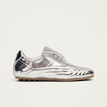 Tb.99 Silver Leather Sneakers