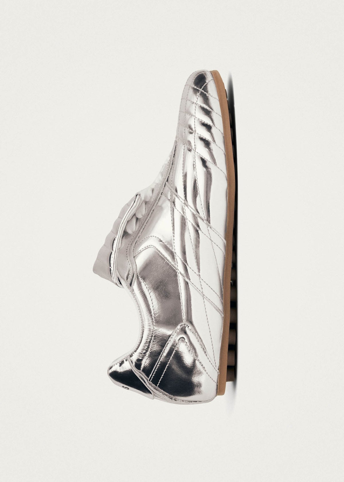 Tb.99 Silver Leather Sneakers